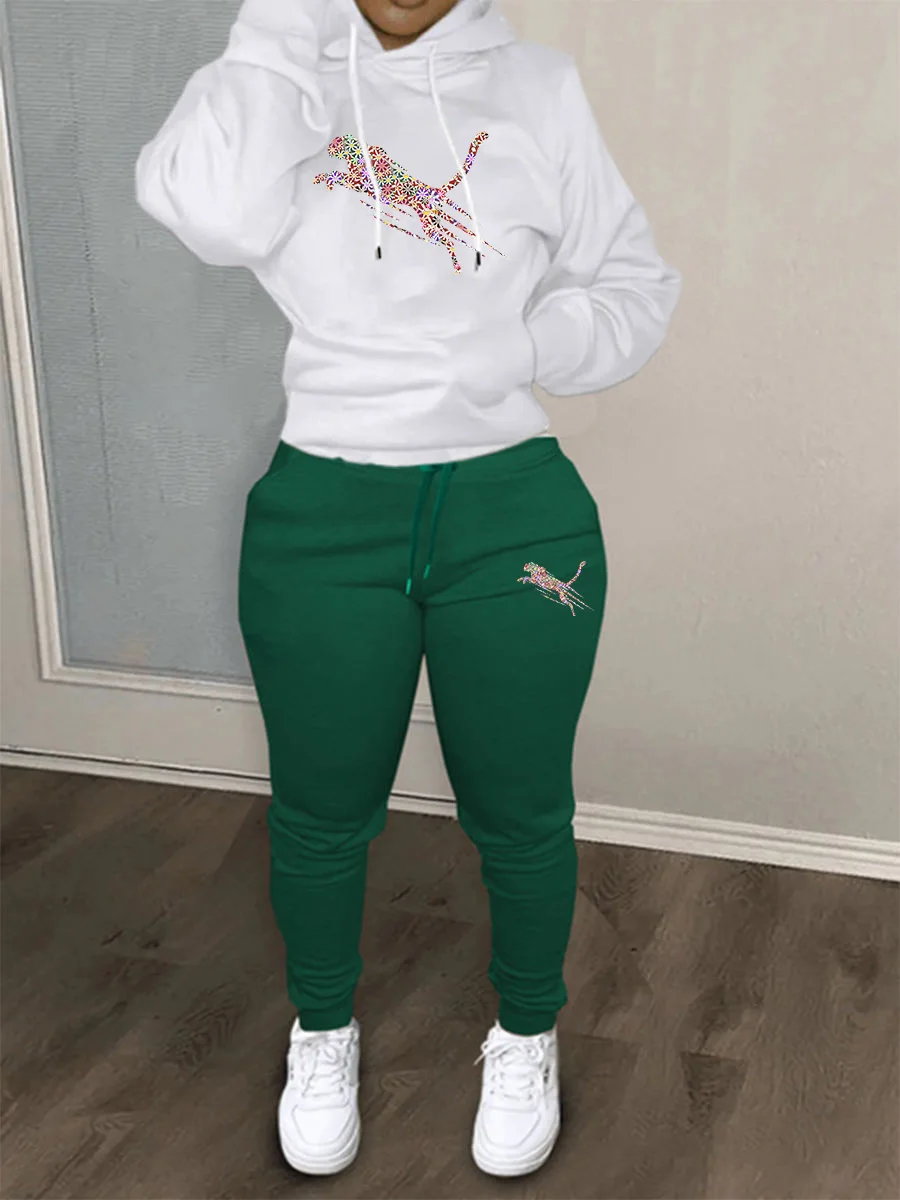 2025 New Ladies hoodies Track Suit Sportswear Sweatsuit Print Designer Sweatshirts sweatpants Hoodies Outfit Women pant Sets
