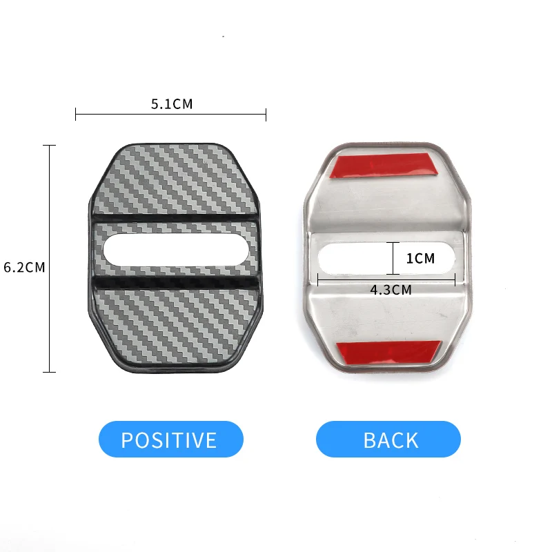 4PCS Car Door Lock Cover Auto Door Latch Protect Accessories For BMW G30 G20 G11 G01 G02 G05 G06 G32 6GT F15 F16 X1X2 X3X4X5X6X7