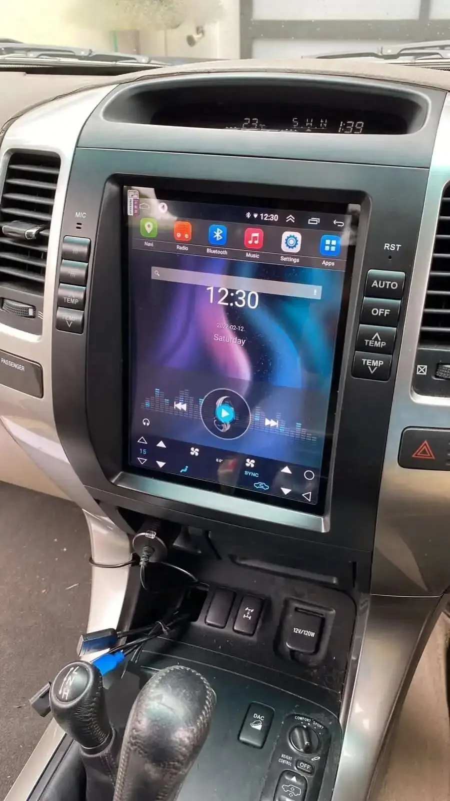Android 13 For Toyota Land Cruiser 100 LC100 For Lexus LX470 Tesla Screen Navigation GPS Car Radio Multimedia Auto Radio Carplay