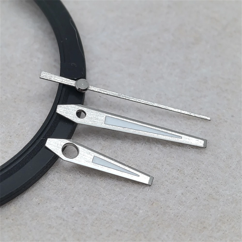 Brushed Watch Hands for Cloud Sea Series Watches Repair Modification Parts for NH35 NH36 Moveament Green Luminous Steel Needle