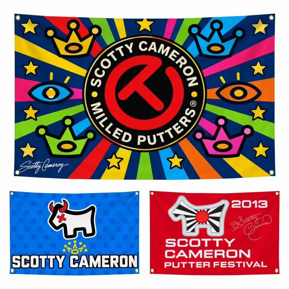 Golf S-Scotty Cameron Flags Personalized Flag Room Dorm Camping Picnic Garage Bar Indoor Outdoor Wall Decor