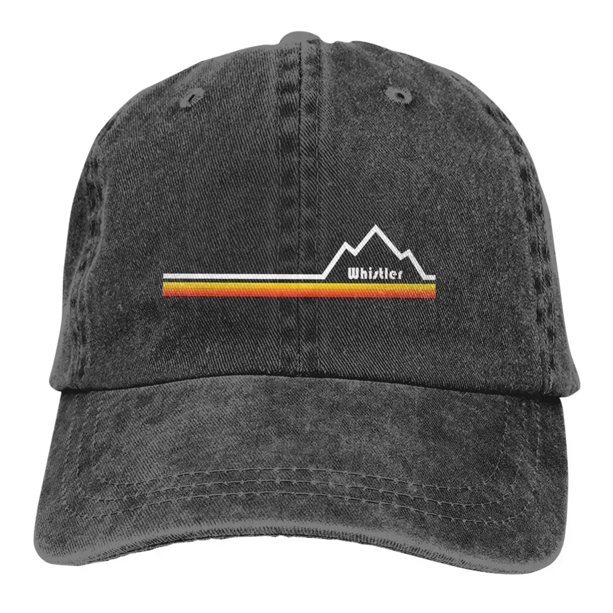 Pure Color Cowboy Hats Whistler British Columbia Women's Hat Sun Visor Baseball Caps Cross Country Peaked Trucker Dad Hat