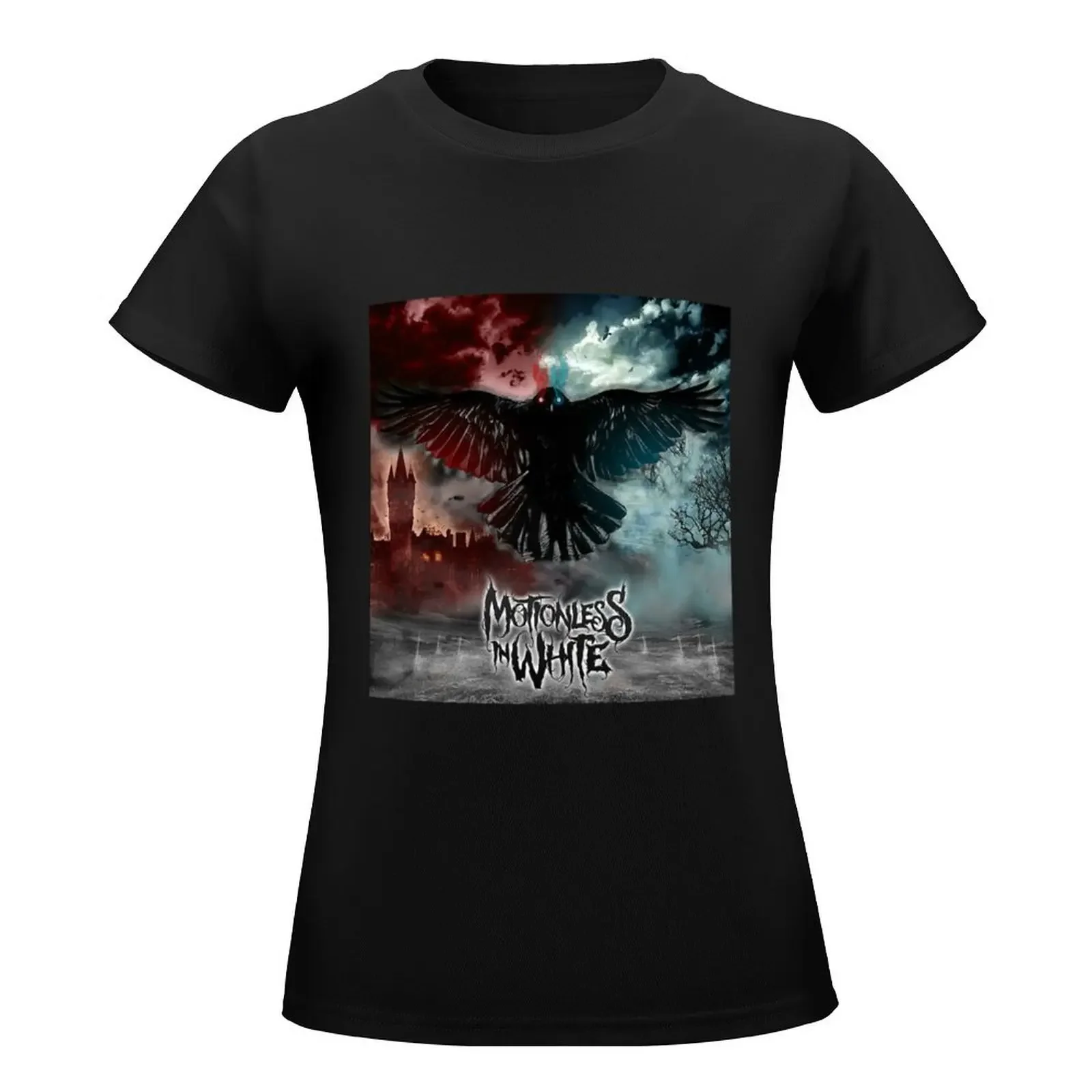 Motionless in white Gagak Hitam Art Gift For Fan T-Shirt Female clothing oversized aesthetic clothes Women's clothing