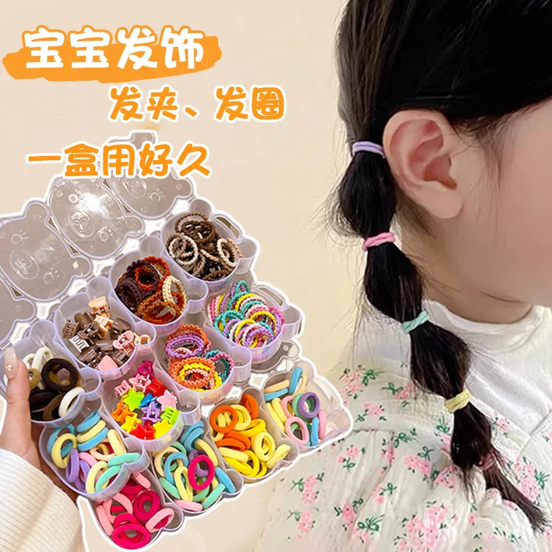 Girls Hair Bands Cute Cartoon Hair Ties Elastic Baby Hair Rope Children Ponytail Holder Bands Kids Hair Accessories