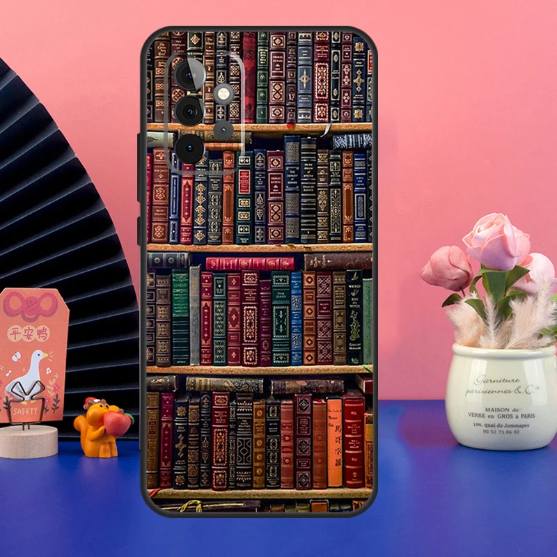 Read Books illustration Case For Samsung Galaxy A54 A34 A24 A14 A73 A53 A33 A23 A13 A52 A32 A22 A12 A51 A71 Cover