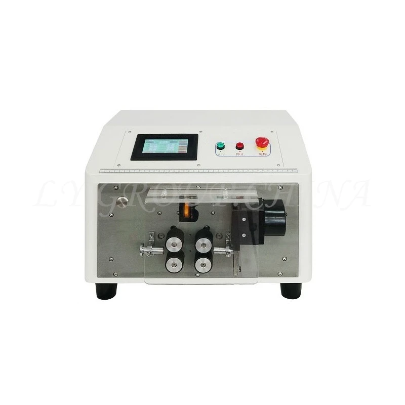 LY-302 312A/B/C Touch Screen Automatic Wire Tube Sleeving Pipe Cutting Machine 1-12mm 220V 110V 2-wheel and 4-wheel Pipe Cutter