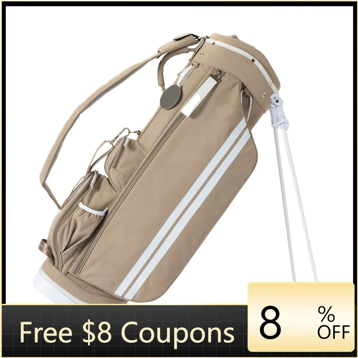 

XMSJ Hot Sell Super Light Nylon Beige,black Golf Stand Bags