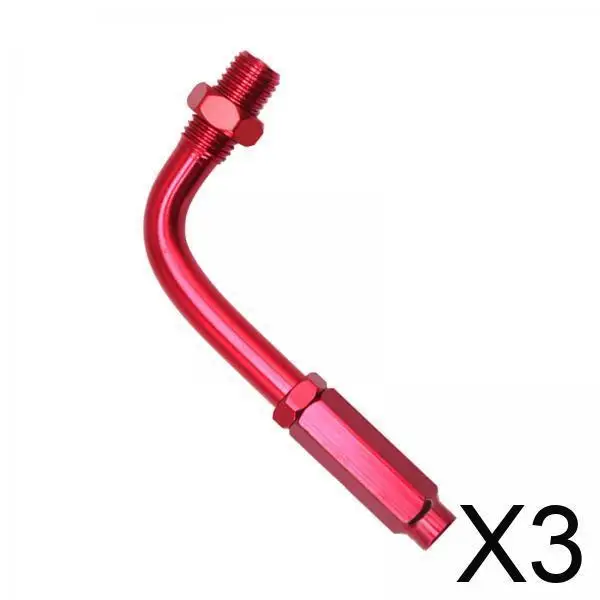

3xUniversal Motorcycle Throttle Cable Adjuster 90 Degree for MTB Bikes Red