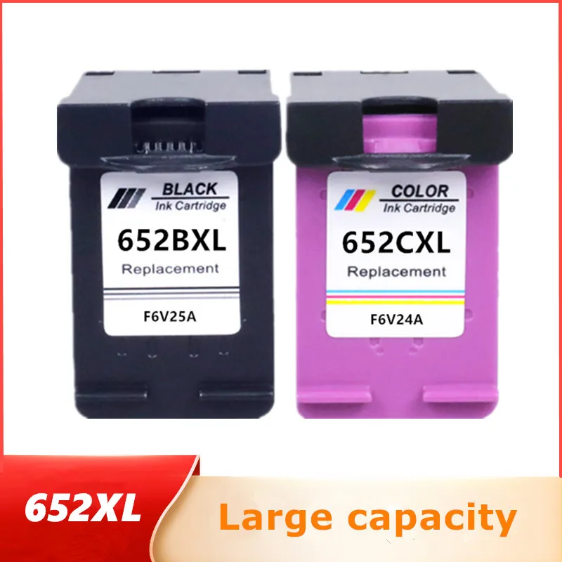 Compatible for HP652 Ink cartridge replacement for HP 652XL for HP 652 Deskjet 1115 1118 2135 2136 2138 3635 3636 3835 4536 4538