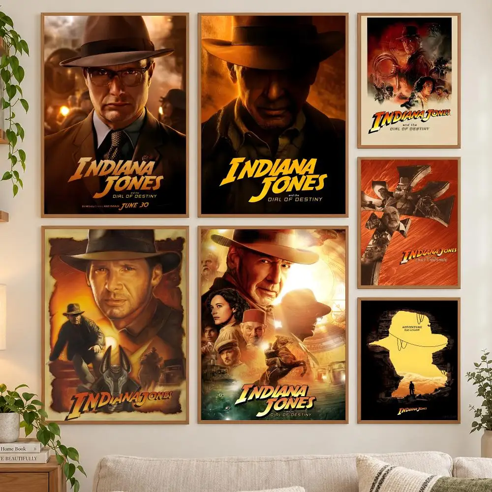 Indiana Jones and the great circle Poster HD art sticky wall waterproof home living room bedroom bar aesthetic decoration