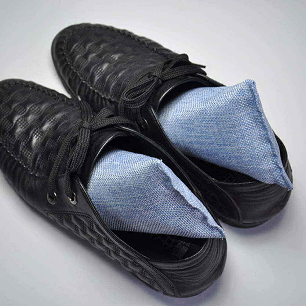 

8Pcs Shoe Deodorizer Bamboo Charcoal Bag Activated Charcoal Closet Drawer Moisture Absorber Grey