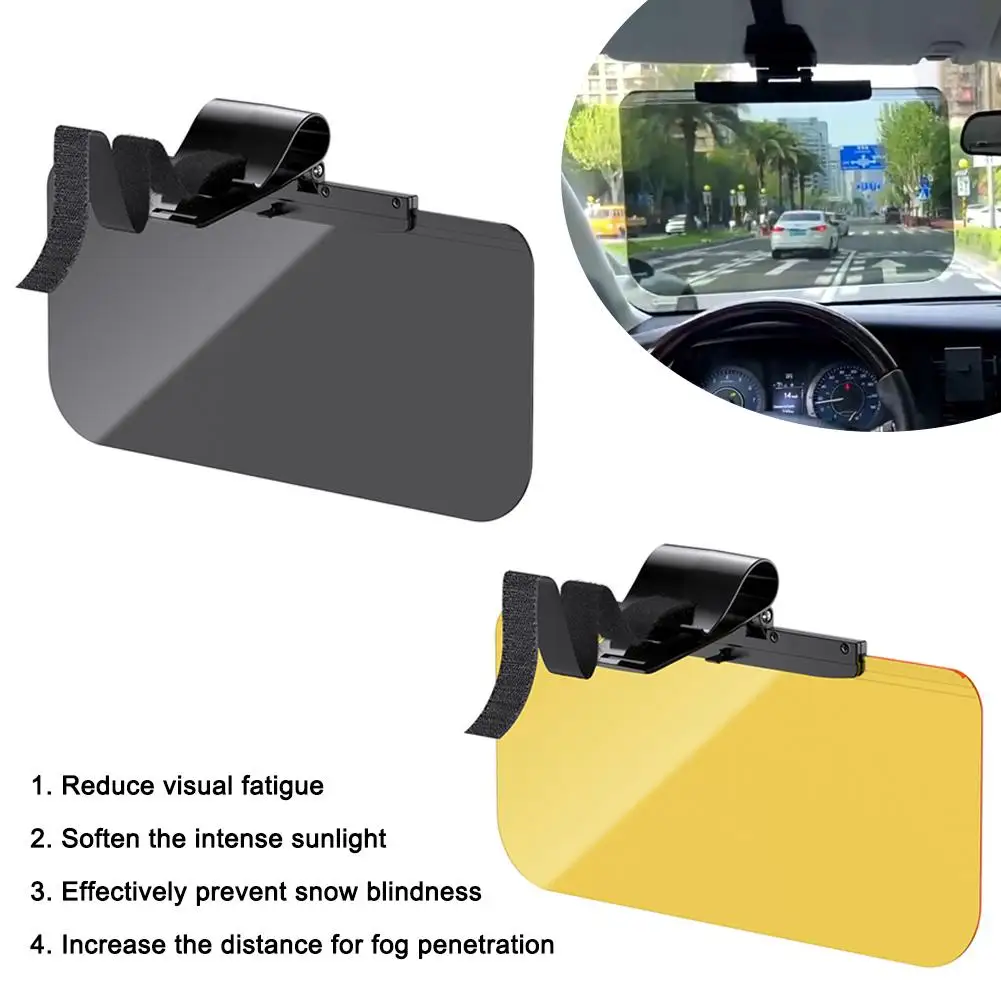 حاجب السيارة الموسع مانع الشمس المضاد للوهج للقيادة الليلية، زاوية عالمية قابلة للتعديل UV 400 حامي لشاحنة سيارات الدفع الرباعي