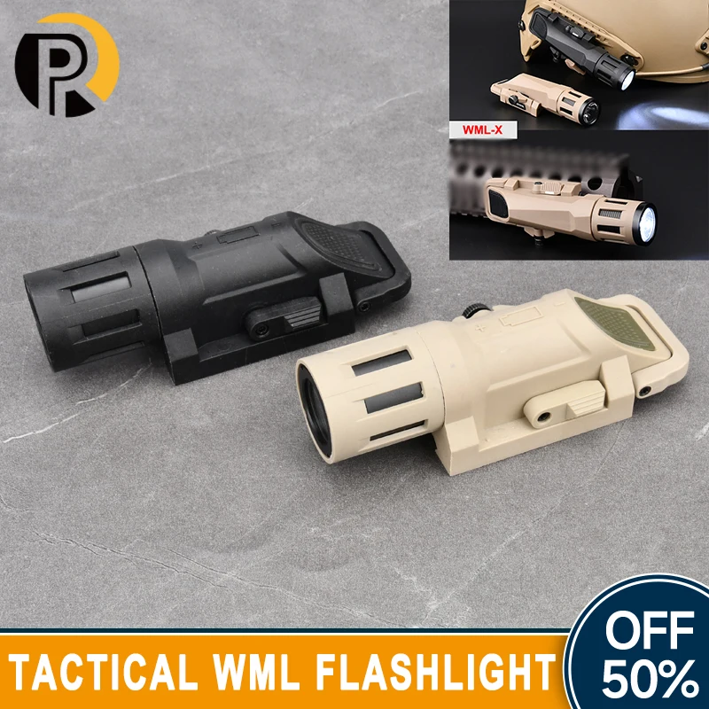 Wadsn Tactical Airsoft Apl Wml Zaklamp WML-G2/WML-X Superheldere Helmlamp Handgun Glock 17 19 Wapen Jacht Verkenningslicht