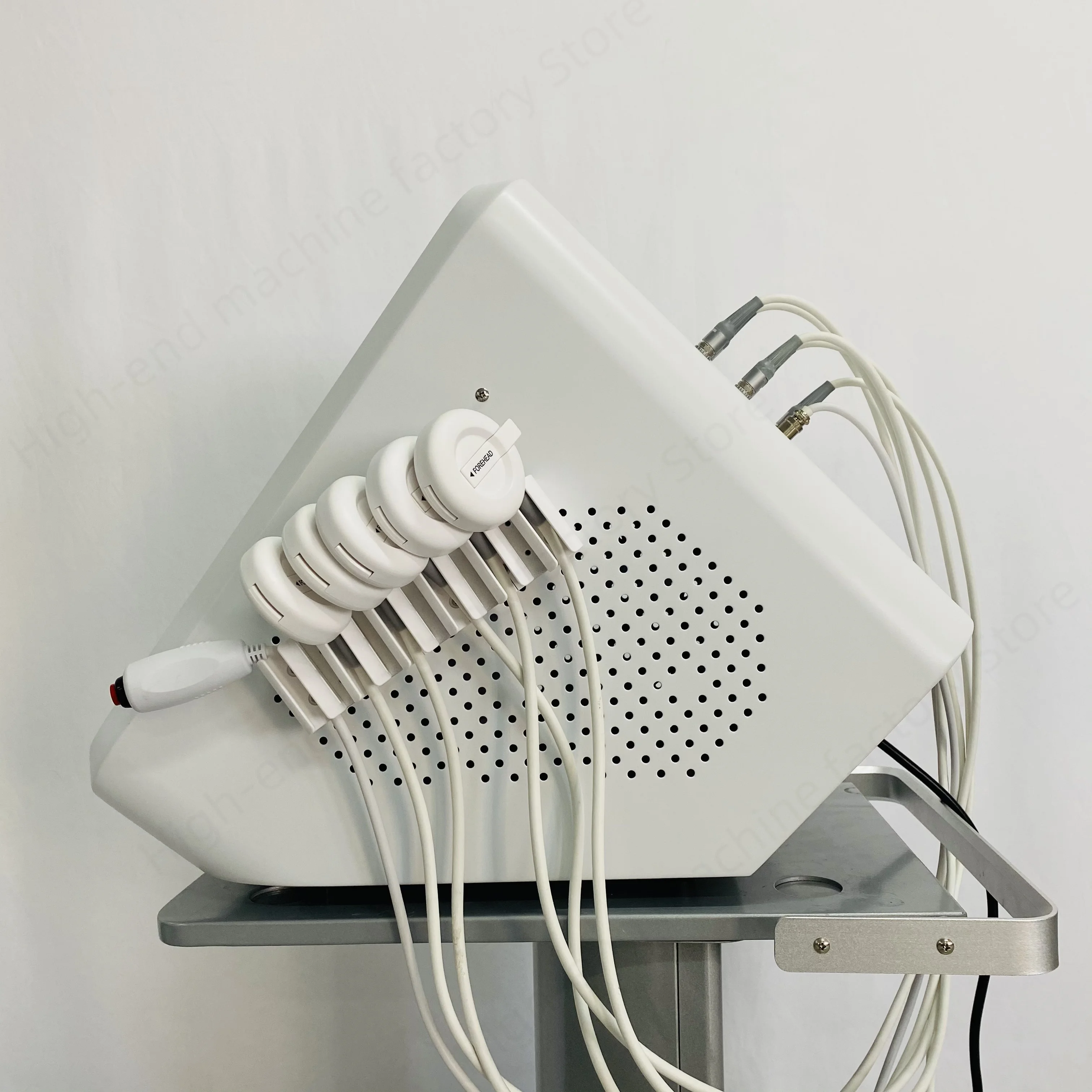 NEW Ems RF Facial Electrostimulation Face Lifting Machine 6 Handles Sculpt Face Pads Massager Device Anti Aging Wrinkles Removal