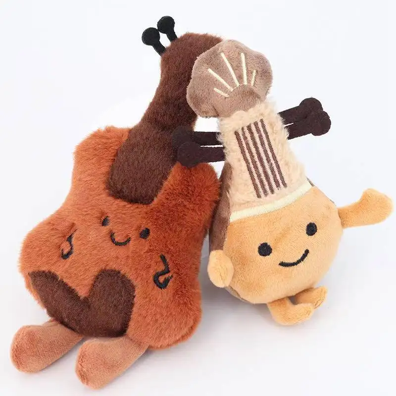 Dernière guitare Pipa sac à dos porte-clés pendentif Kawaii peluche poupée dessin animé Anime cadeau pour amis mignon et amusant noël