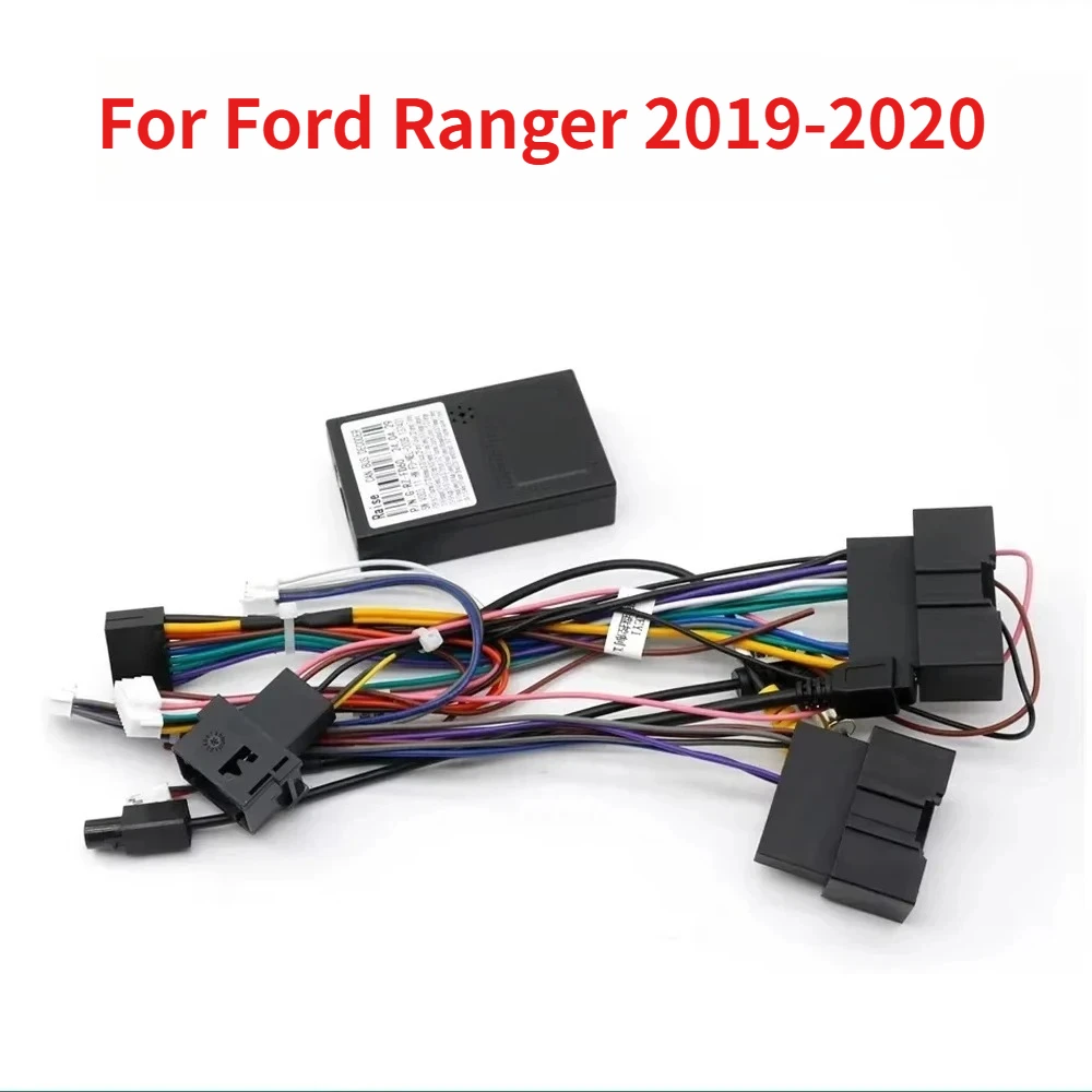 Car Audio 16PIN Android Power Cable Adapter With Canbus Box For Ford Ranger 2019-2020  MP5 DVD  Wiring Harness