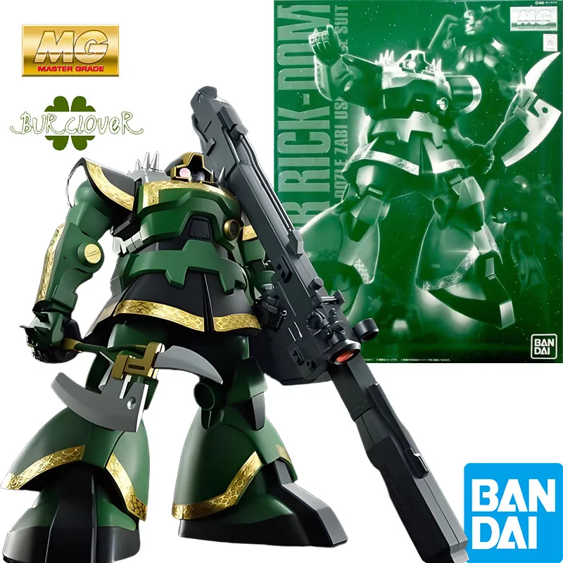 

Bandai Original MG Rick Dom MS-09R 1/100 Action Figure Assembly Model Toys Collectible Model Ornaments Gifts For Children GUNDAM