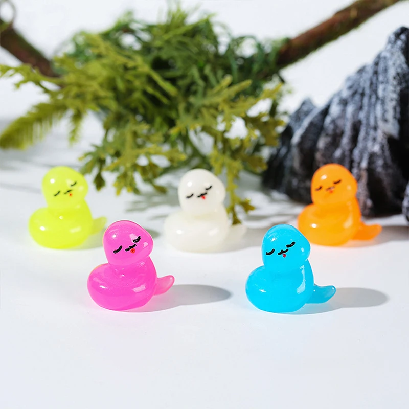 10Pcs Cute Cartoon Zodiac Snake Miniature Figurine Creative DIY Home Decoration Accessories Kawaii Desktop Decoration Gifts