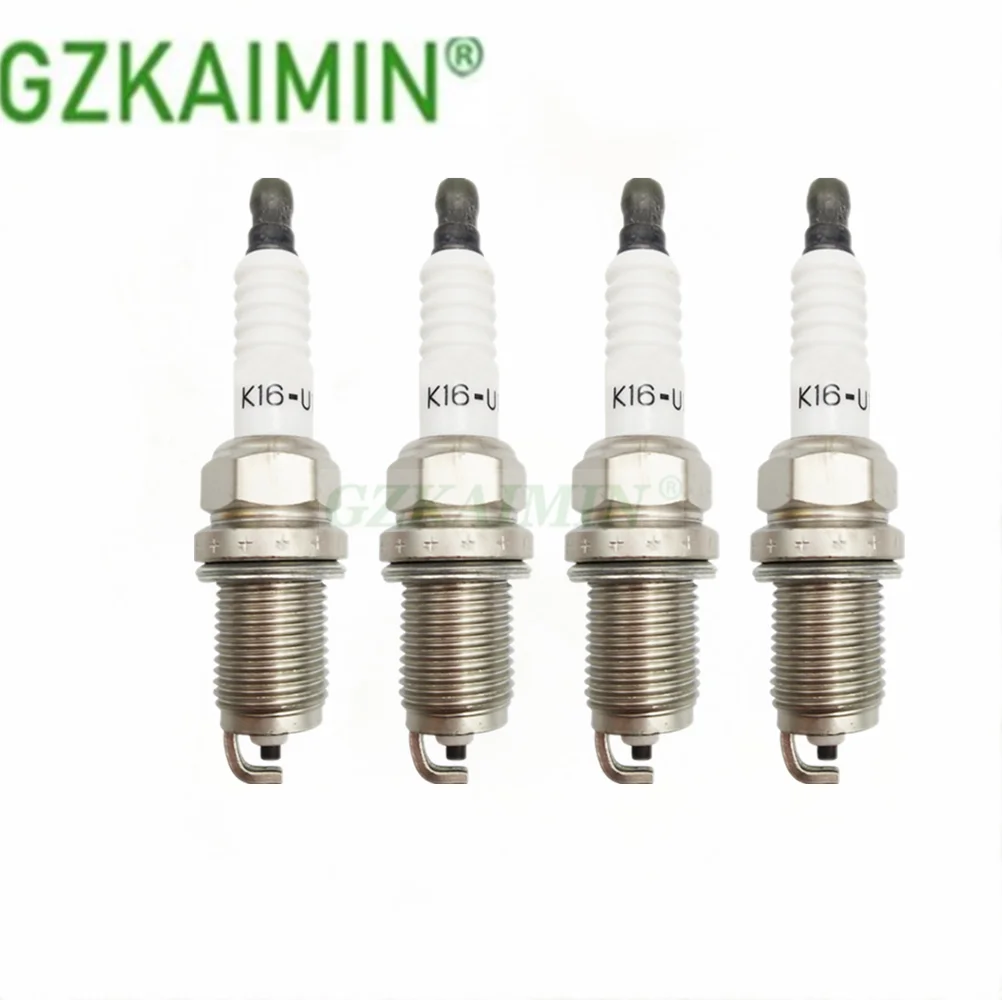 4PCS Spark Plug   For Toyota Yaris FOR Corolla Avensis Vitz Tester Echo OEM 90919-YZZAE K16U11 90919YZZAE K16-U11 90919 YZZAE