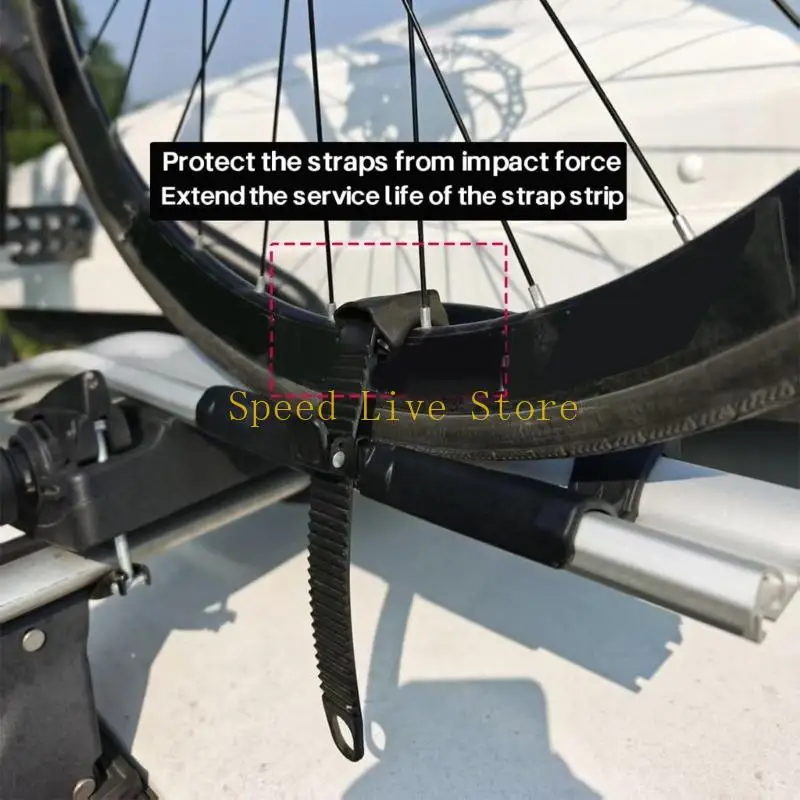 547C Bike Rack Strap Pad Soft Plastic Cushion Sleeve 36Mm Length Bike Carrying Strap for Bike Carrying Tie Down Contact & 1 Inch