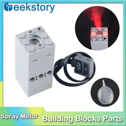 Sprayer Electric Exhaust Modified Motor DIY Building Blocks Toys Model Parts Technical Motor For Train Car High-Tech Moc Bricks
