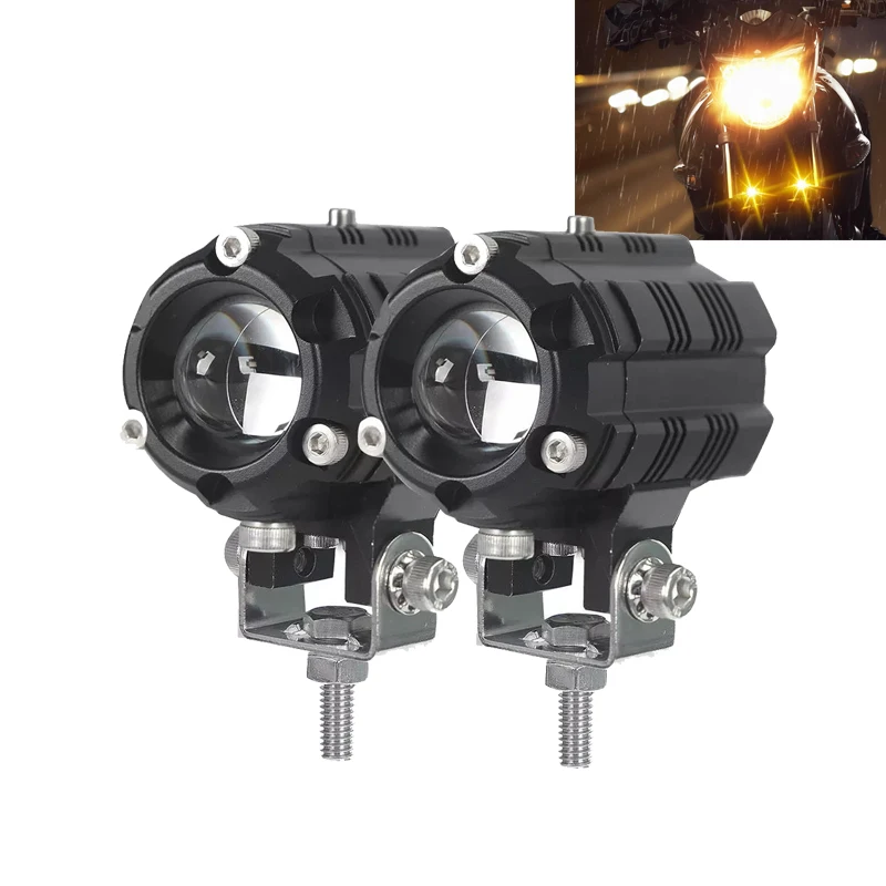 ثنائي اللون للدراجات النارية LED العلوي العارض القيادة للضوء الأضواء المساعدة مصباح لسيارات BMW R 1200 GS Adventure LC 2015