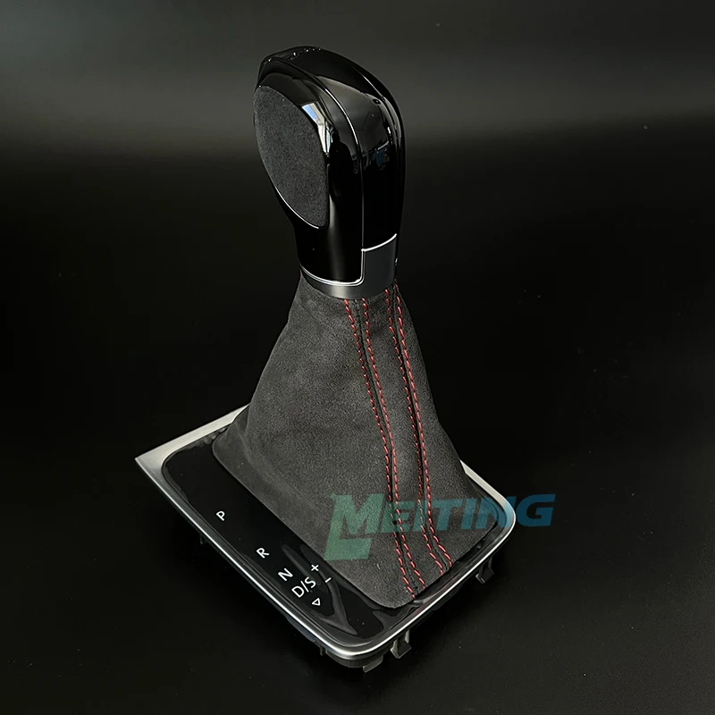 Automatic transmission handball upgrade, suede material, red stitching style, DSG handball suitable for VW Golf 7 7.5