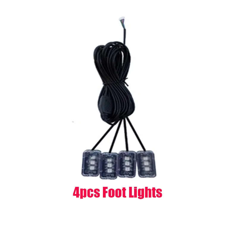 64 kleuren sfeerverlichting onderdelen auto-onderdelen 35/75/110cm lichtstrips hoofd-/sub-controller verlengsnoer accessoires voor de auto