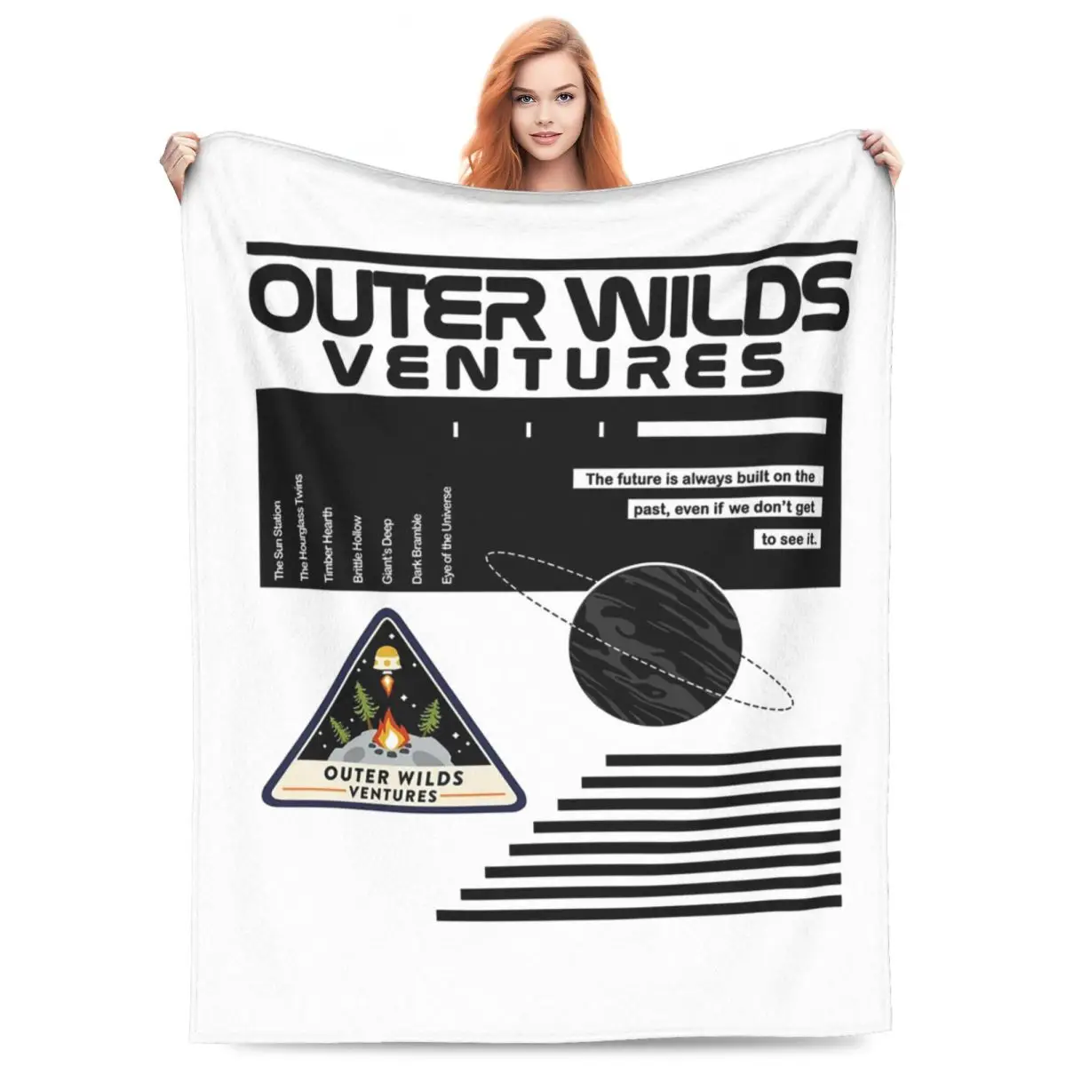 NASA-Inspired Outer Wilds Ventures Blankets Flannel Sofa Throw Blanket Super Soft for Couch Bedding Throws Bedspread Quilt