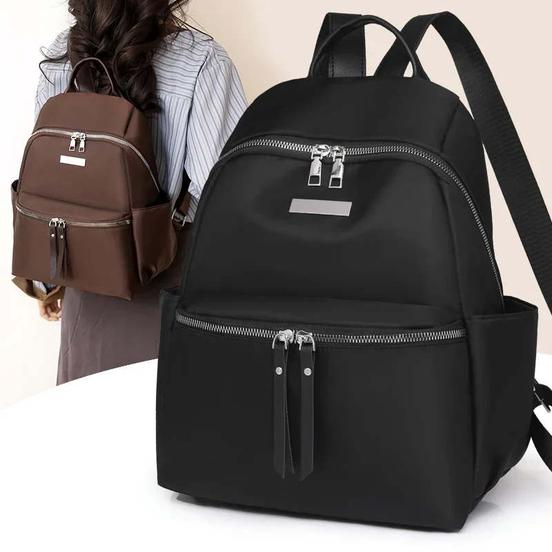 High Quality Nylon Backpack for Women, Large Travel Bag for Teenage Girls, Shoulder Bag, Fashion Backpack