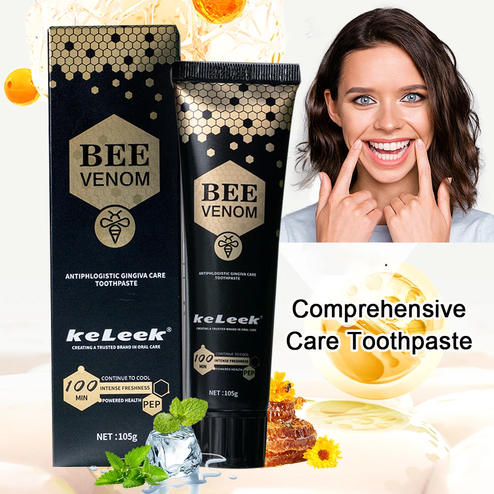 

Bee Propolis Brightening Whitening Toothpaste Teeth Cleaning Care Oral Cleaning Household Toothpaste Fluoride Free