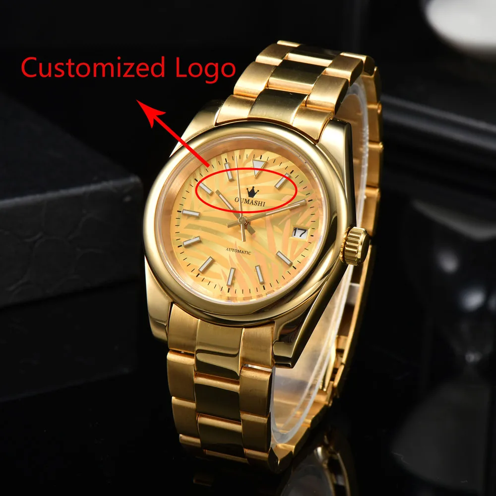 

39mm luxury men's wristwatches NH35 oysterper watch with Sapphire Crystal case Japanese NH35 automatic movement customized logo