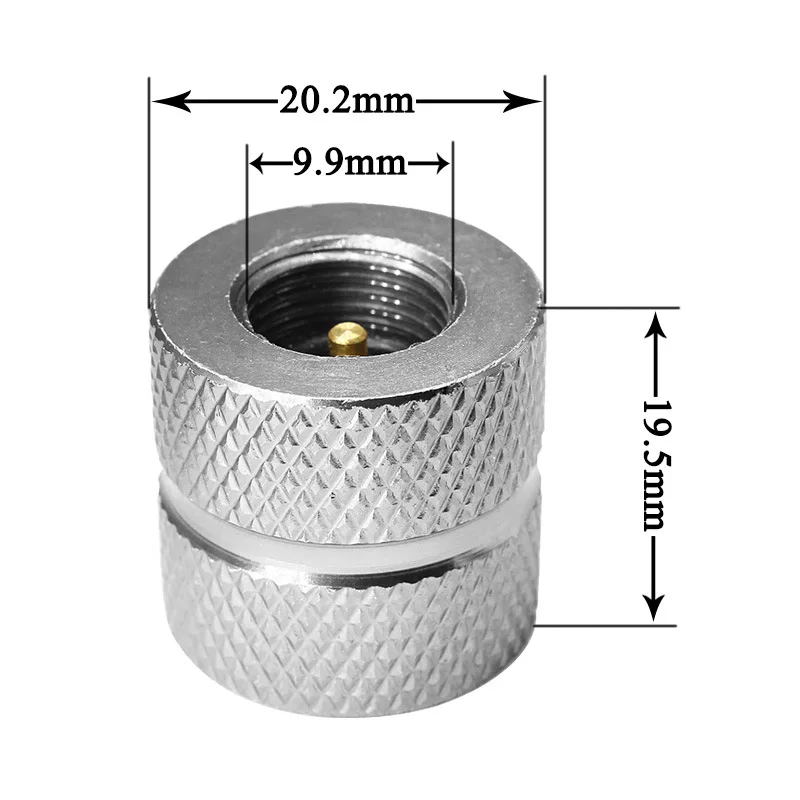 Adaptateur de recharge de gaz butane pour réchaud de camping en plein air, cartouche de buse de gaz, type de bouteille, vanne à vis, connecteur de