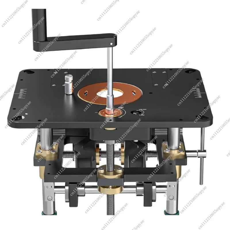 Router Lift Table Adjustable Woodworking Router Lifter for 6.5cm to 10.7cm Diameter Trim Routers