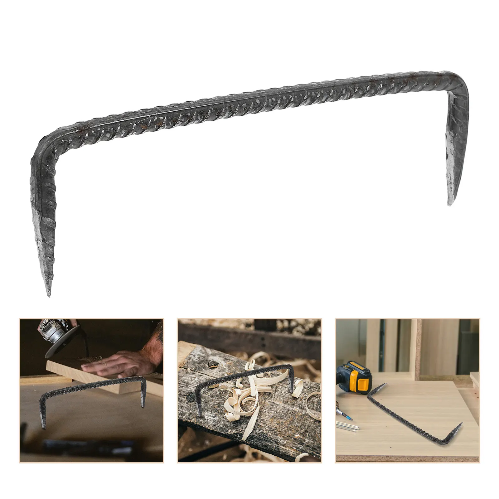 

2 шт. стальных гвоздей с двойным штифтом, усиленные, с острыми концами, для деревообработки, ограждений, строительства, крепежные гвозди