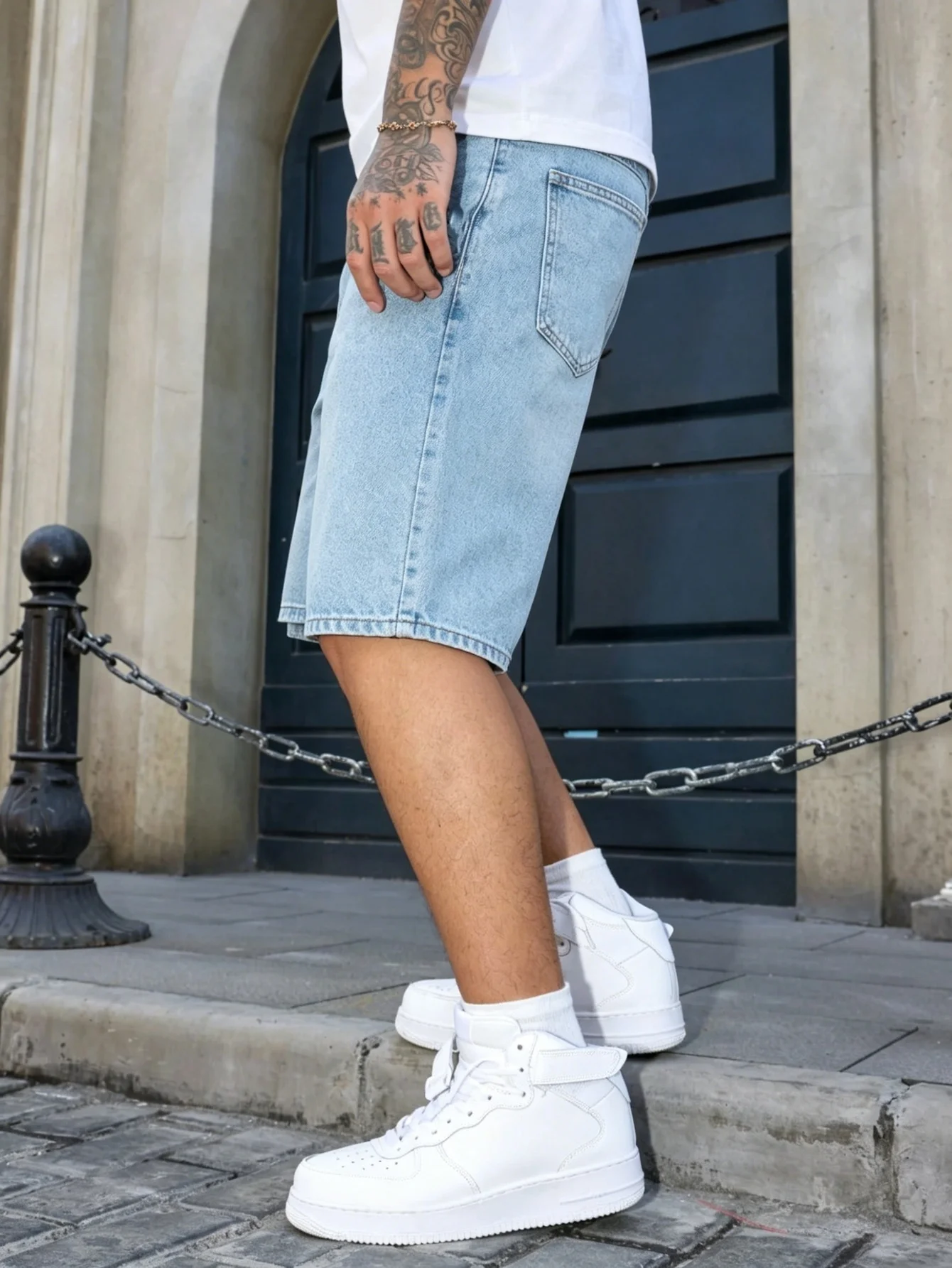 Men's Washed Y2K American Street Jeans, Trendy Urban Denim Pants, Gift for Husband