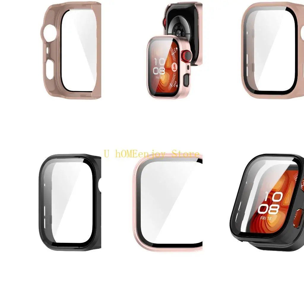 B0KF Thin Mixed Smartwatch Case with Full Coverage Screens Shielding for watch