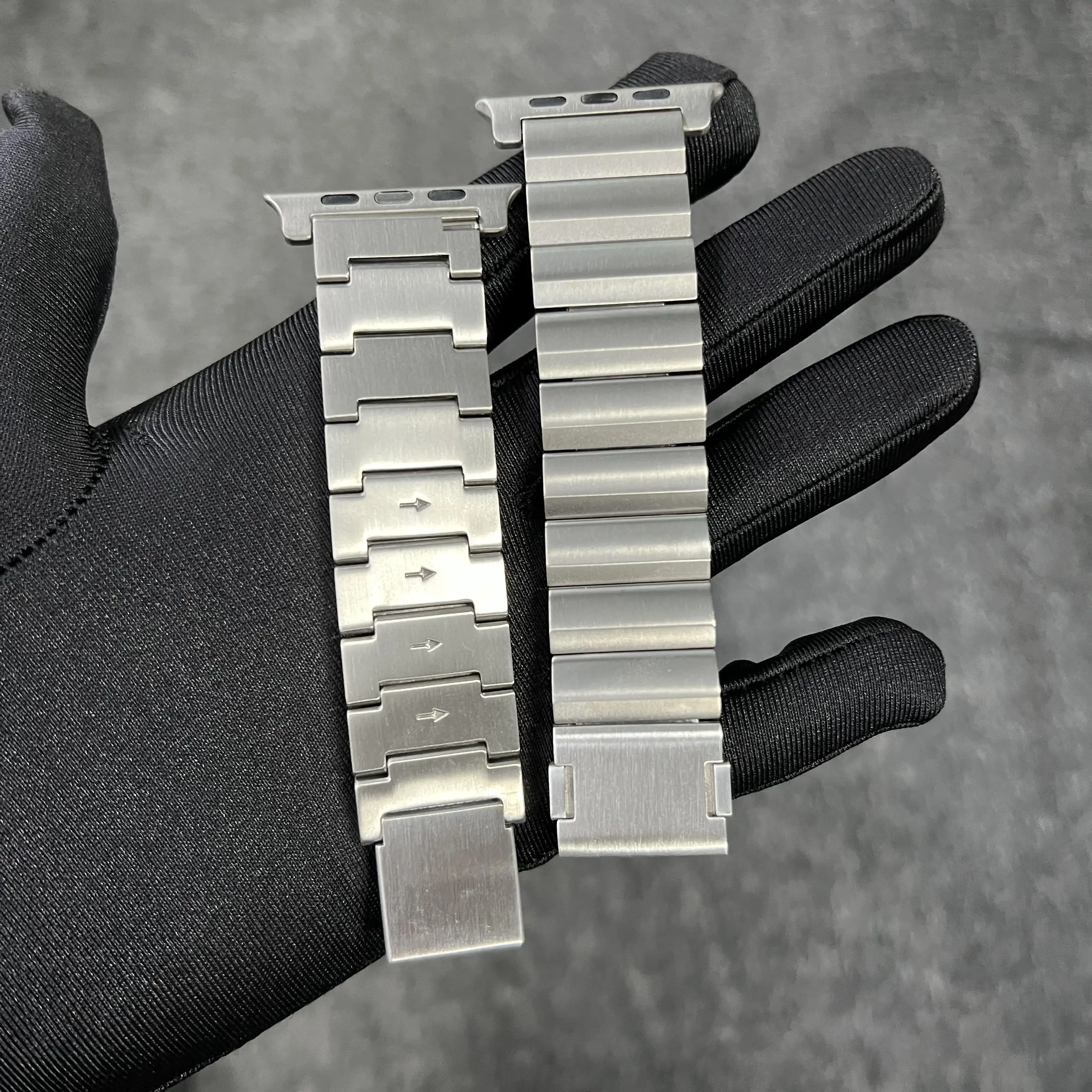 Solid Titanium Strap For Apple Watch 9 Ultra 2 49mm Band 8 7 SE 6 45mm 44mm 42MM Luxury Bracelet For iWatch Series 8 6 5 4 3 se