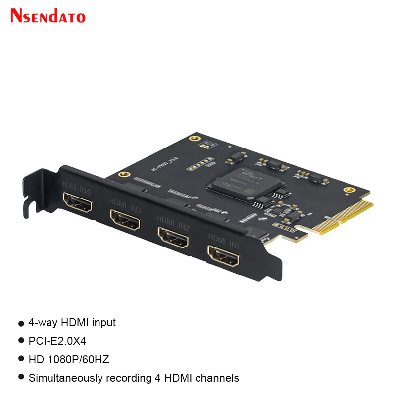 HDMI SDI Video Capture Card Box 2 4 Channel 1080p HDMI SDI Live Broadcast Streaming PCI Express Video Capture Card For Wirecast