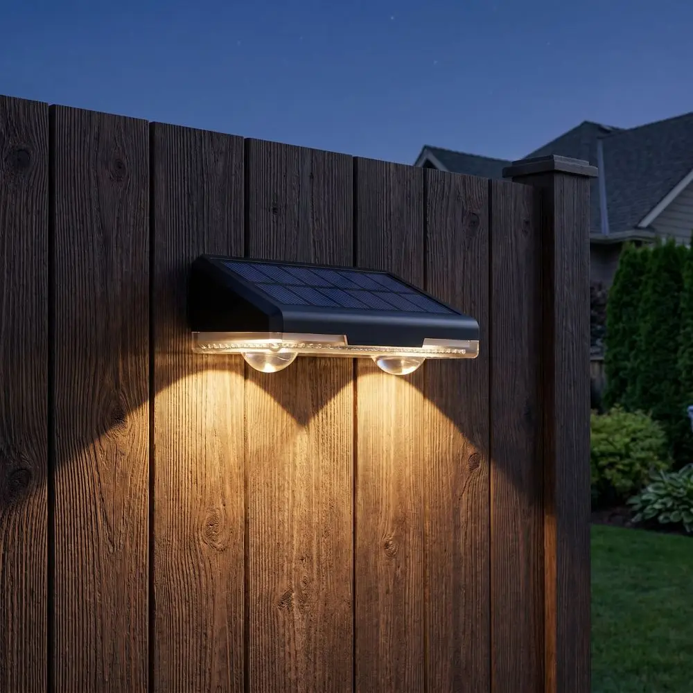 Outdoor Lights Waterproof Solar Deck Lights 3/9 Mode LED Light Solar Fence Lamp RGB Color Sturdy Solar Wall Lights Stairs
