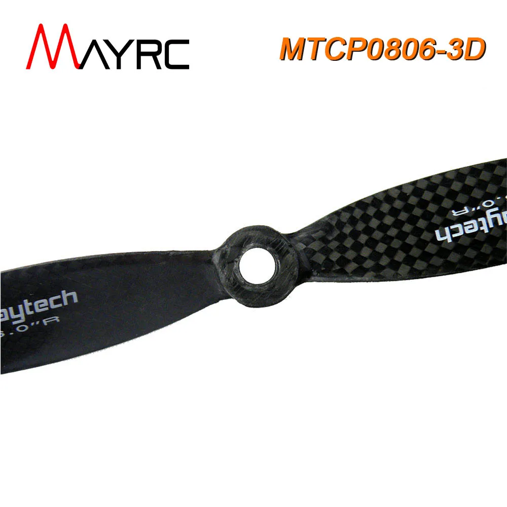 1 Pairs MAYRC 8x6 Inch 6mm Center Hole Whole-blade Carbon Fiber Propeller for RC 3D Flight Multi-Rotor Spare Parts Helicopter