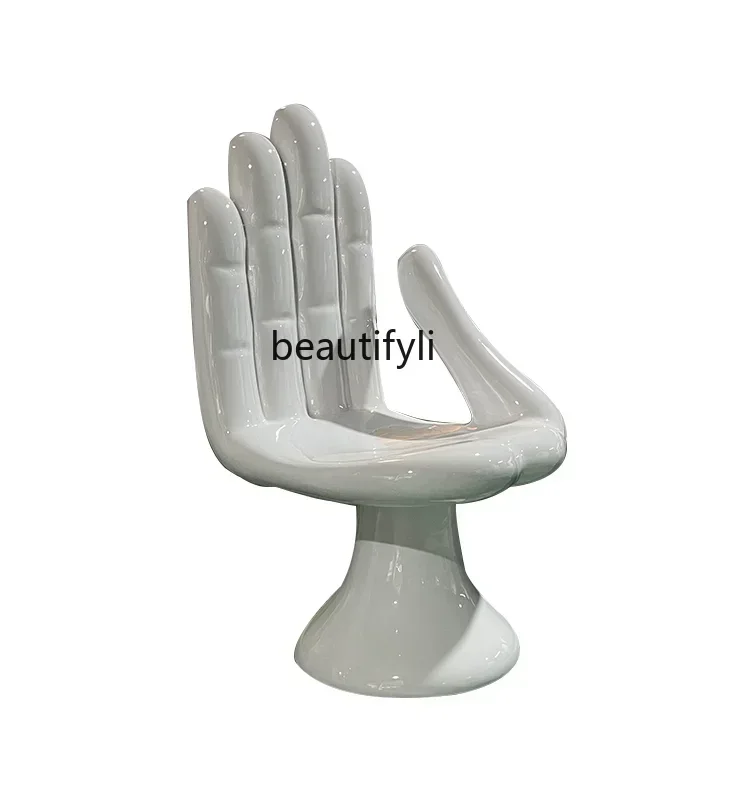 NQNordic Creative FRP Special-Shaped Finger Chair French Designer Art Decoration Leisure Chair High-Profile Figure Coffee Chair