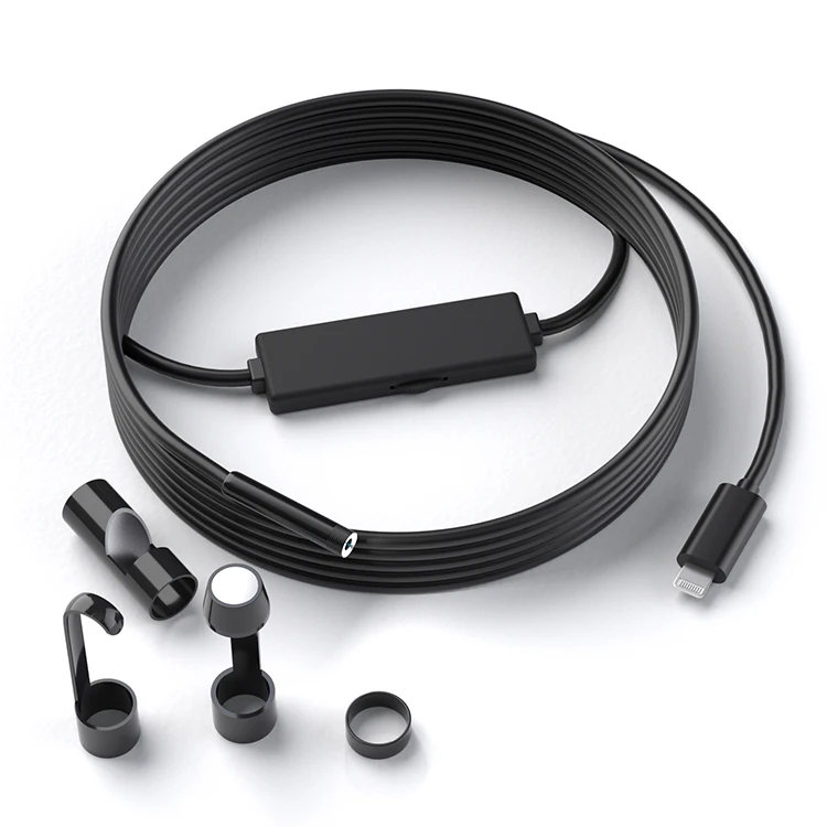2MP 1080P 8MM For iPhone ISO OTG Endoscope Camera CMOS Borescope Inspection Otoscope Camera Digital Microscope