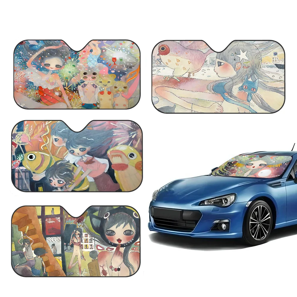 

Aya Takano Personalized Windshield Sunshade Car Cover Sun Shade Auto Sun Visor Car-covers Car Solar Protection