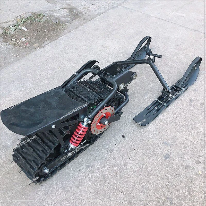 For Mid-to-high Race Off-road Motorcycle Accessories, Modified Snow Triangle Track Sled, Rubber Wheel Assembly