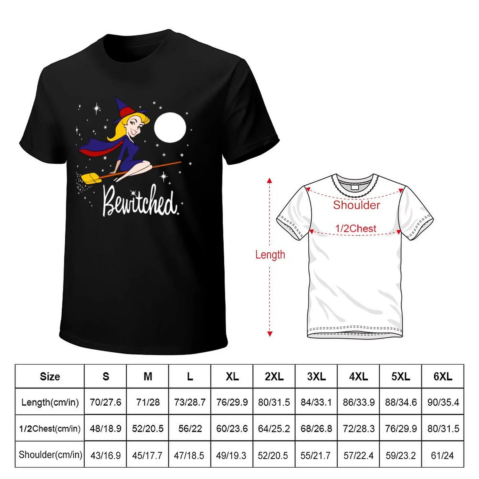 Bewitched Cartoon T-Shirt t shirts cotton 100% T-Shirt