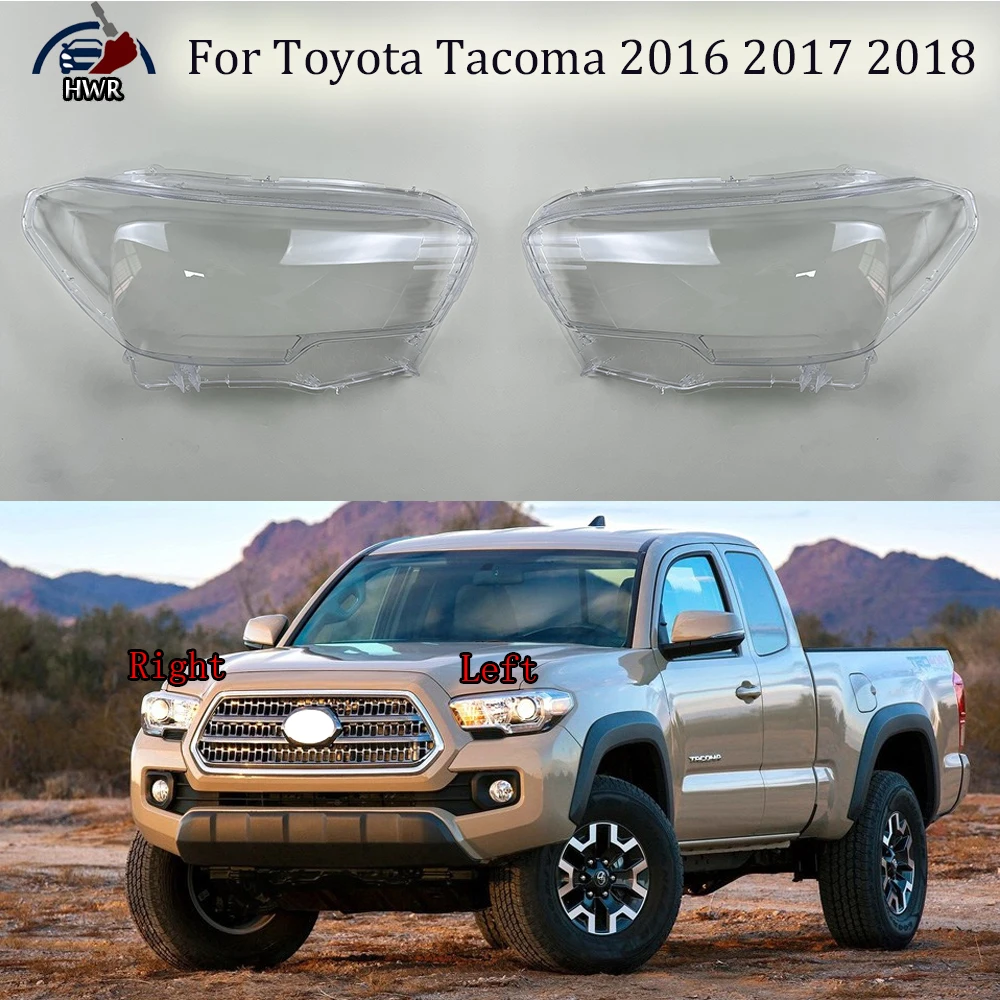 

For Toyota Tacoma 2016 2017 2018 Car Accessories Headlight Housing Shell Lamp Shade Lens Transparent Headlamp Cover Plexiglass