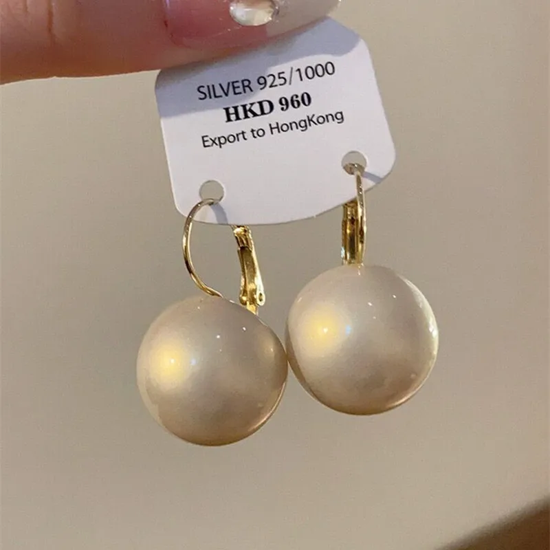 New South Korea Exquisite Fashion Pearl Earrings Temperament Simple Earrings Women's Jewelry