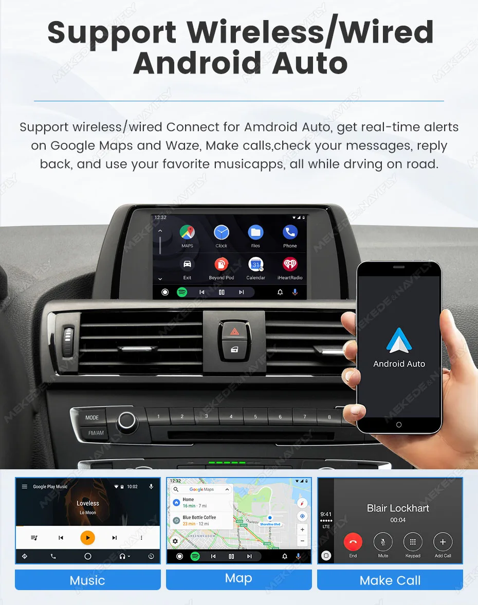 MEKEDE Wireless CarPlay Android Auto Decoder für BMW CCC CIC NBT EVO System 1 2 3 4 5 7 Serie E70 F10 X1 X3 F25 F26 F48 MINI X4 X5 X6 F56 F15 Smart Video BOX – Detail 11