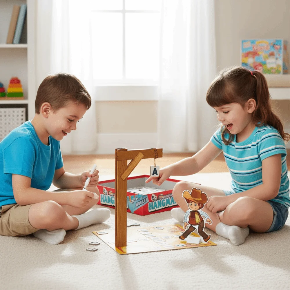 

Multiplayer Magnetic Hangman Board Games Interactive Develop Intelligence Hangman Mystery Word Game Two-Player with